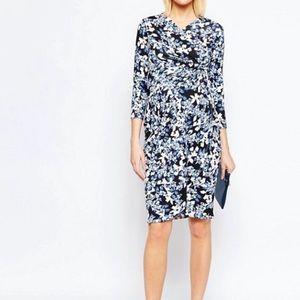 Isabella Oliver floral wrap dress sz 1